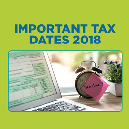 Important tax dates 2018 [Infographic]